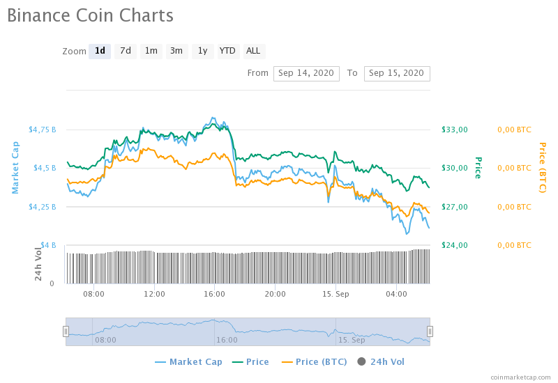 Прогноз: Binance Coin не удержится на завоеванных позициях