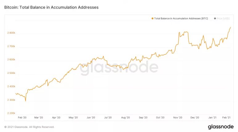 Ходлеры накопили более 15% от общего предложения биткоинов